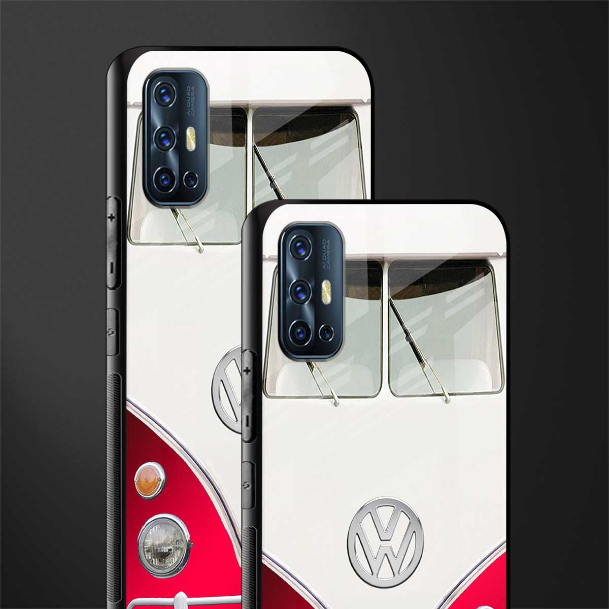 vintage volkswagen glass case for vivo v17 image-2