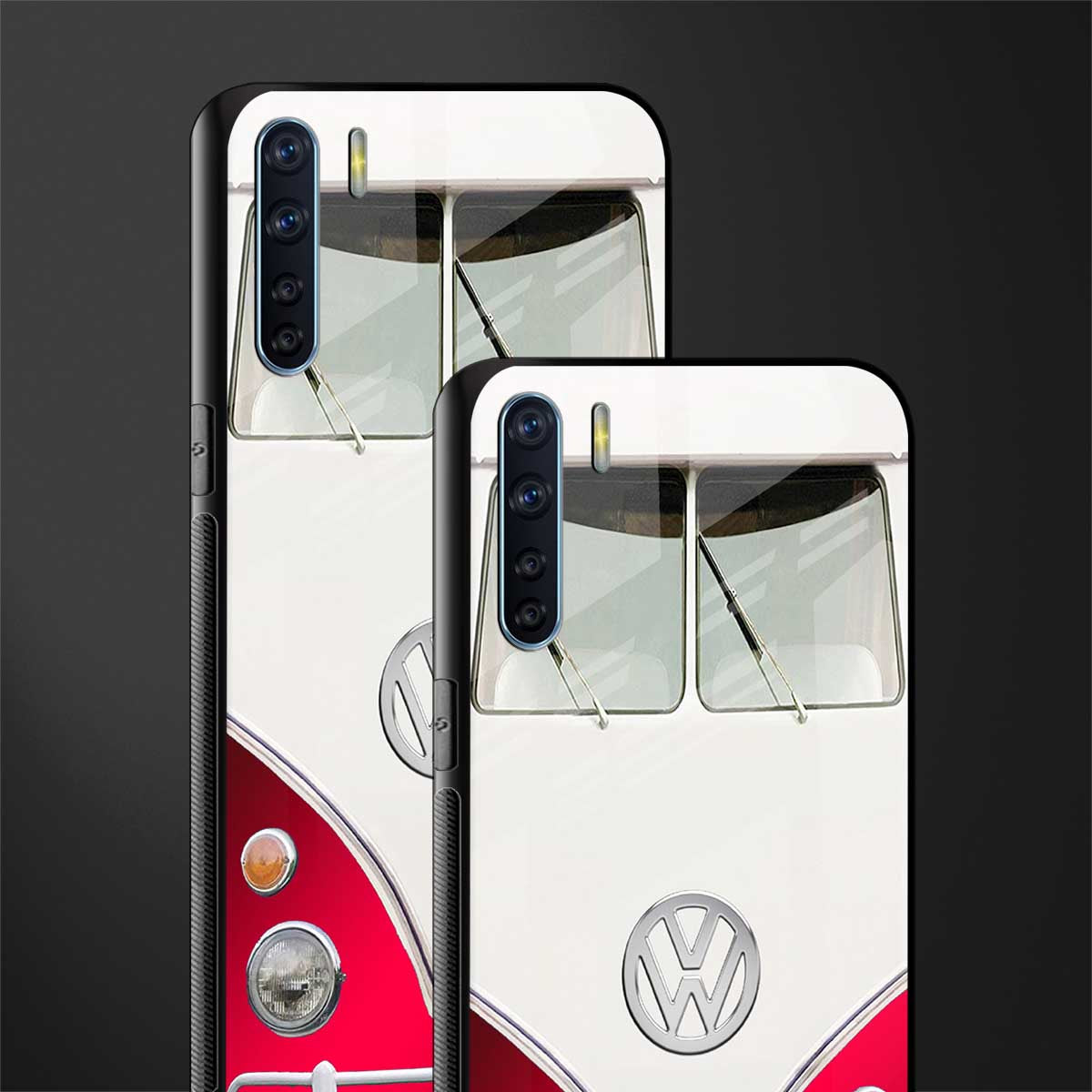 vintage volkswagen glass case for oppo f15 image-2