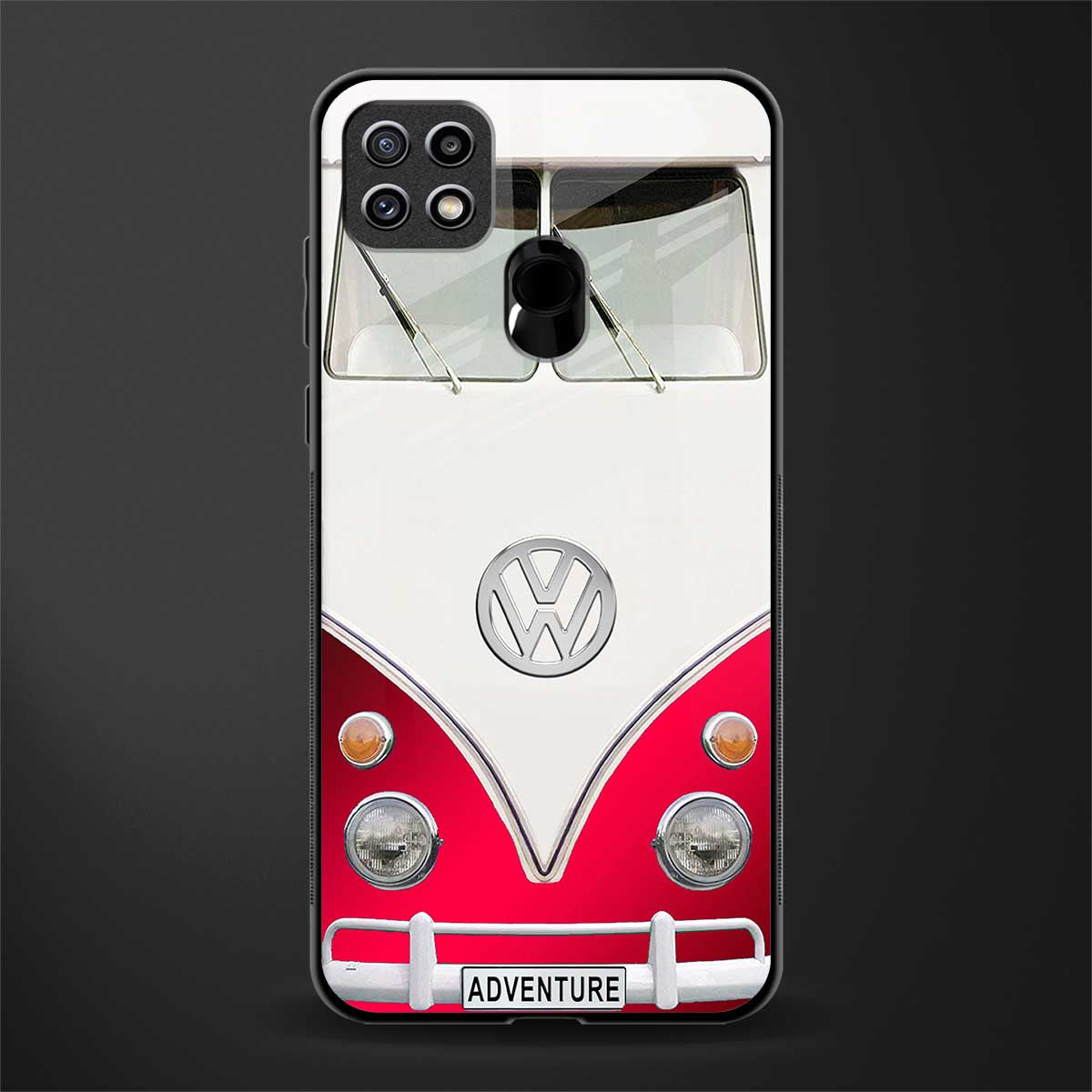 vintage volkswagen glass case for oppo a15s image
