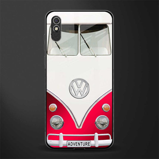 vintage volkswagen glass case for redmi 9a image