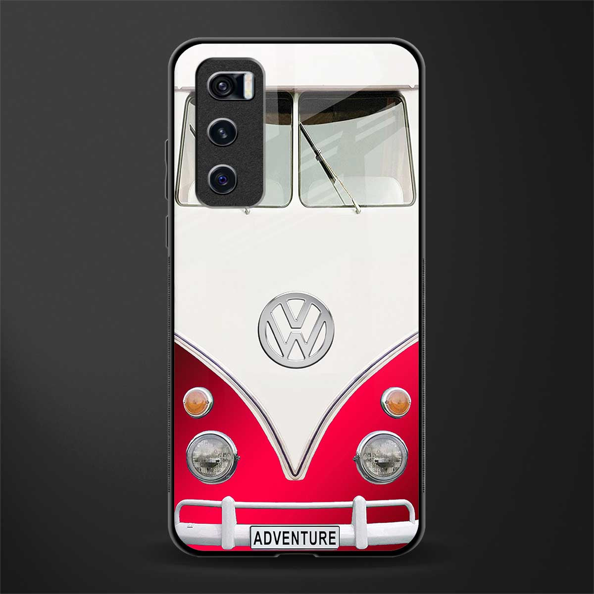 vintage volkswagen glass case for vivo v20 se image