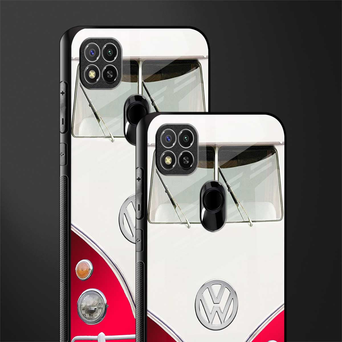 vintage volkswagen glass case for redmi 9 image-2