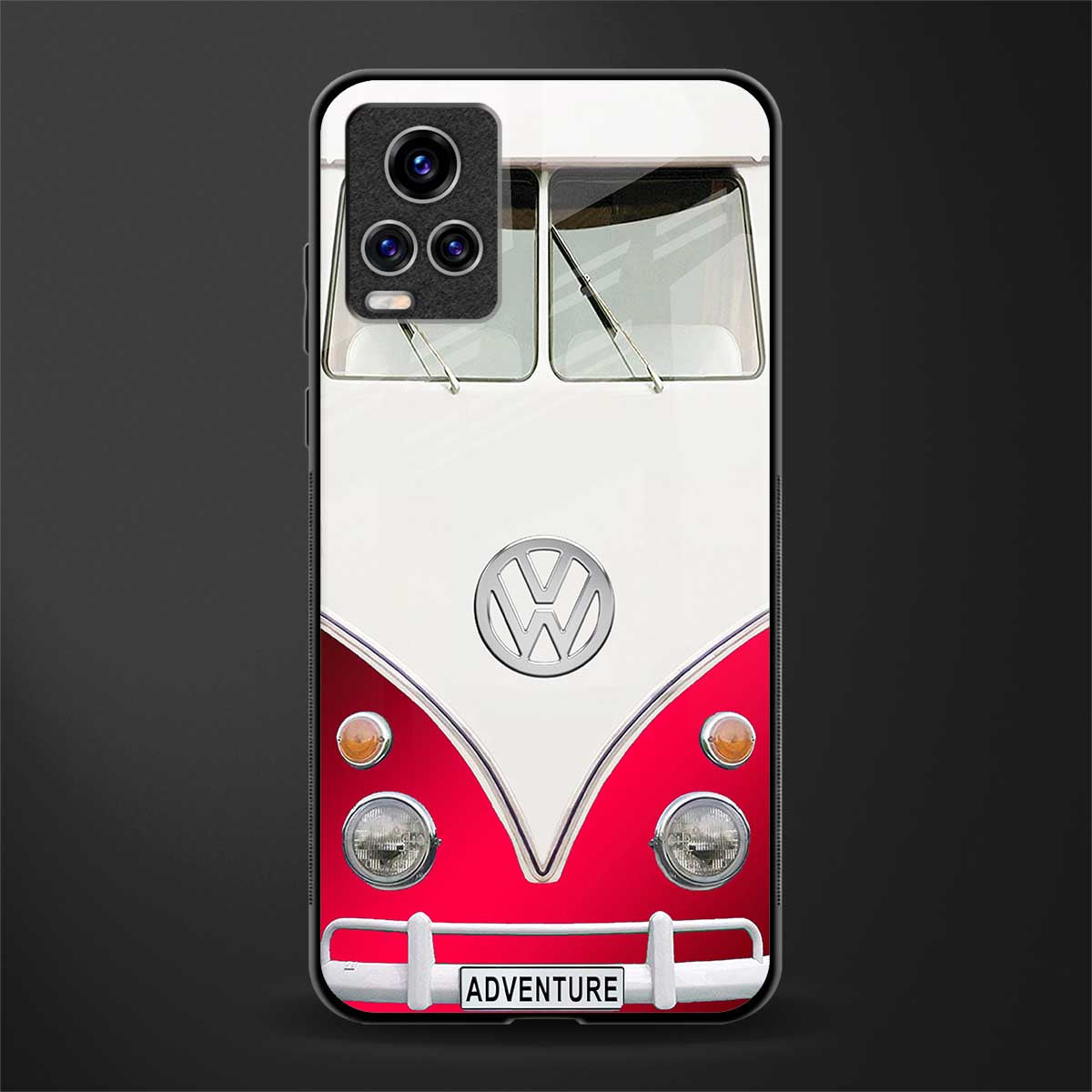 vintage volkswagen glass case for vivo v20 pro image