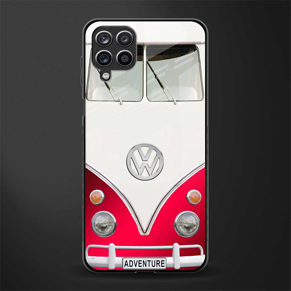 vintage volkswagen glass case for samsung galaxy f12 image