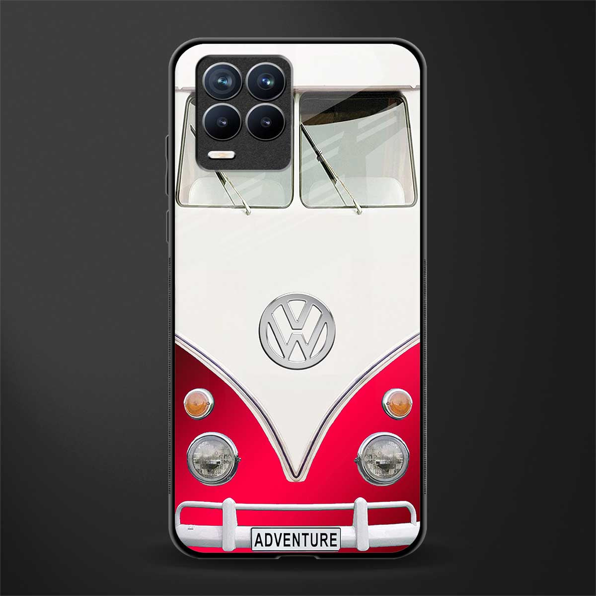 vintage volkswagen glass case for realme 8 4g image