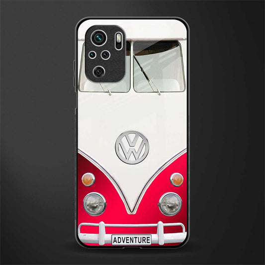 vintage volkswagen glass case for redmi note 10 image