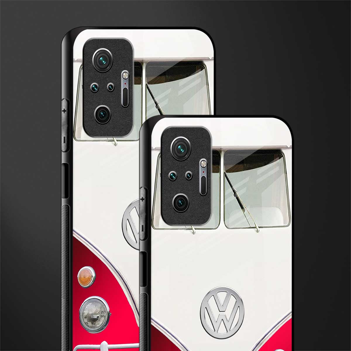 vintage volkswagen glass case for redmi note 10 pro image-2