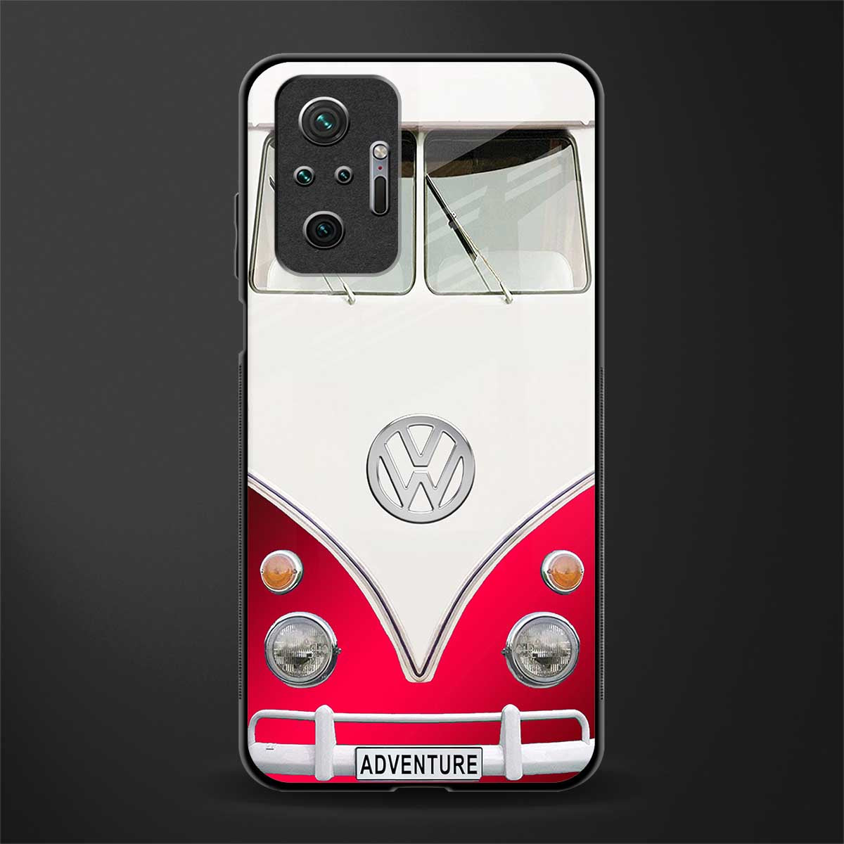 vintage volkswagen glass case for redmi note 10 pro image
