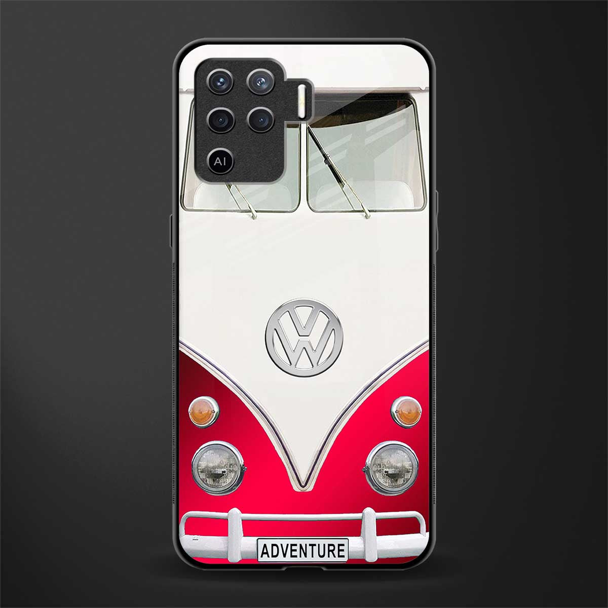 vintage volkswagen glass case for oppo f19 pro image
