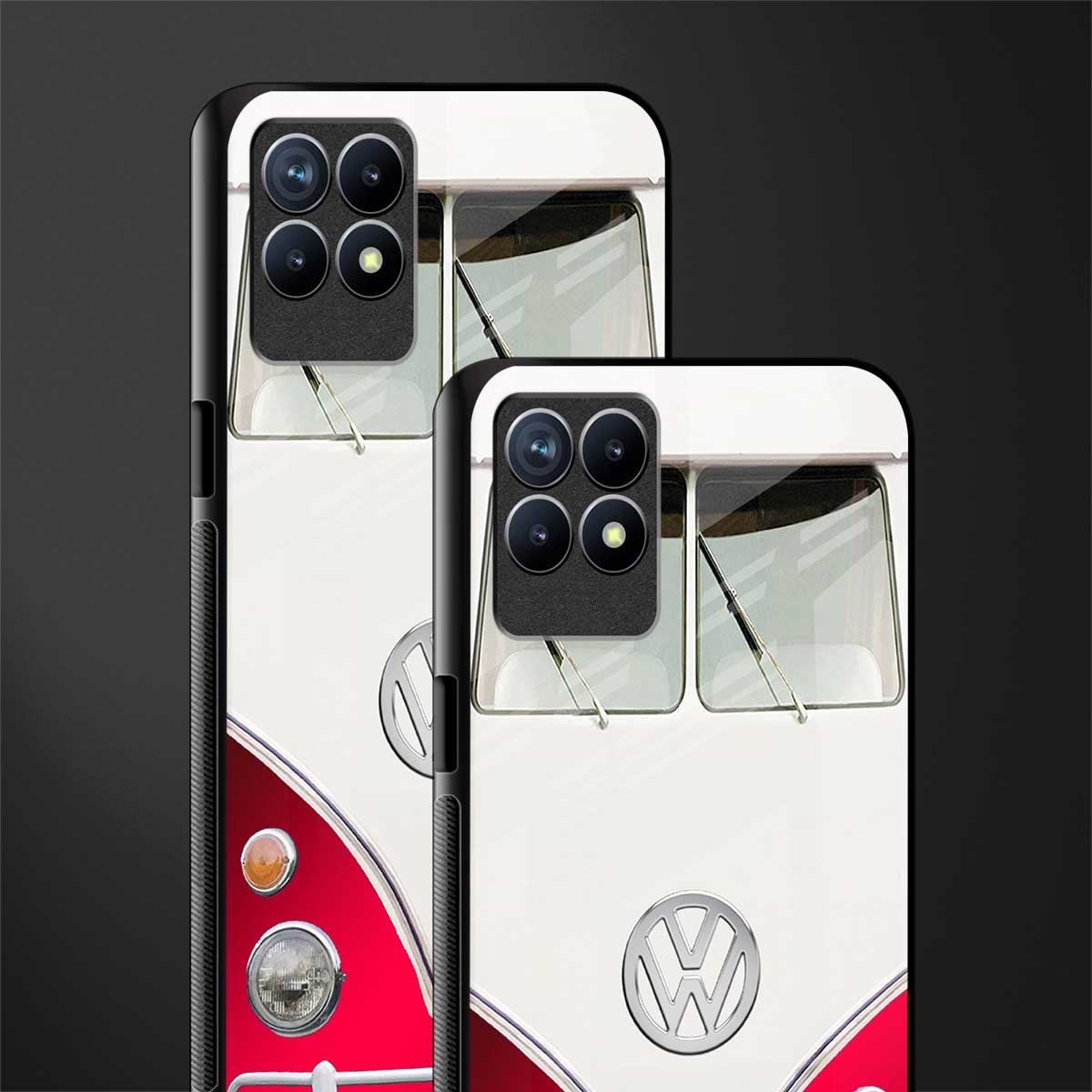 vintage volkswagen glass case for realme 8i image-2