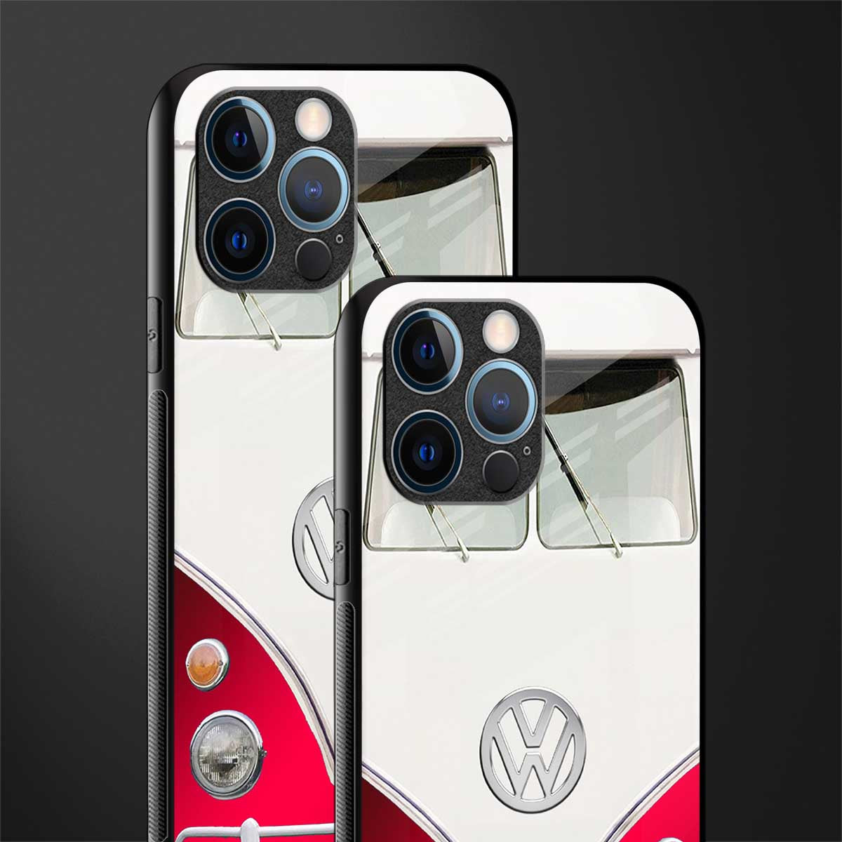 vintage volkswagen glass case for iphone 12 pro image-2