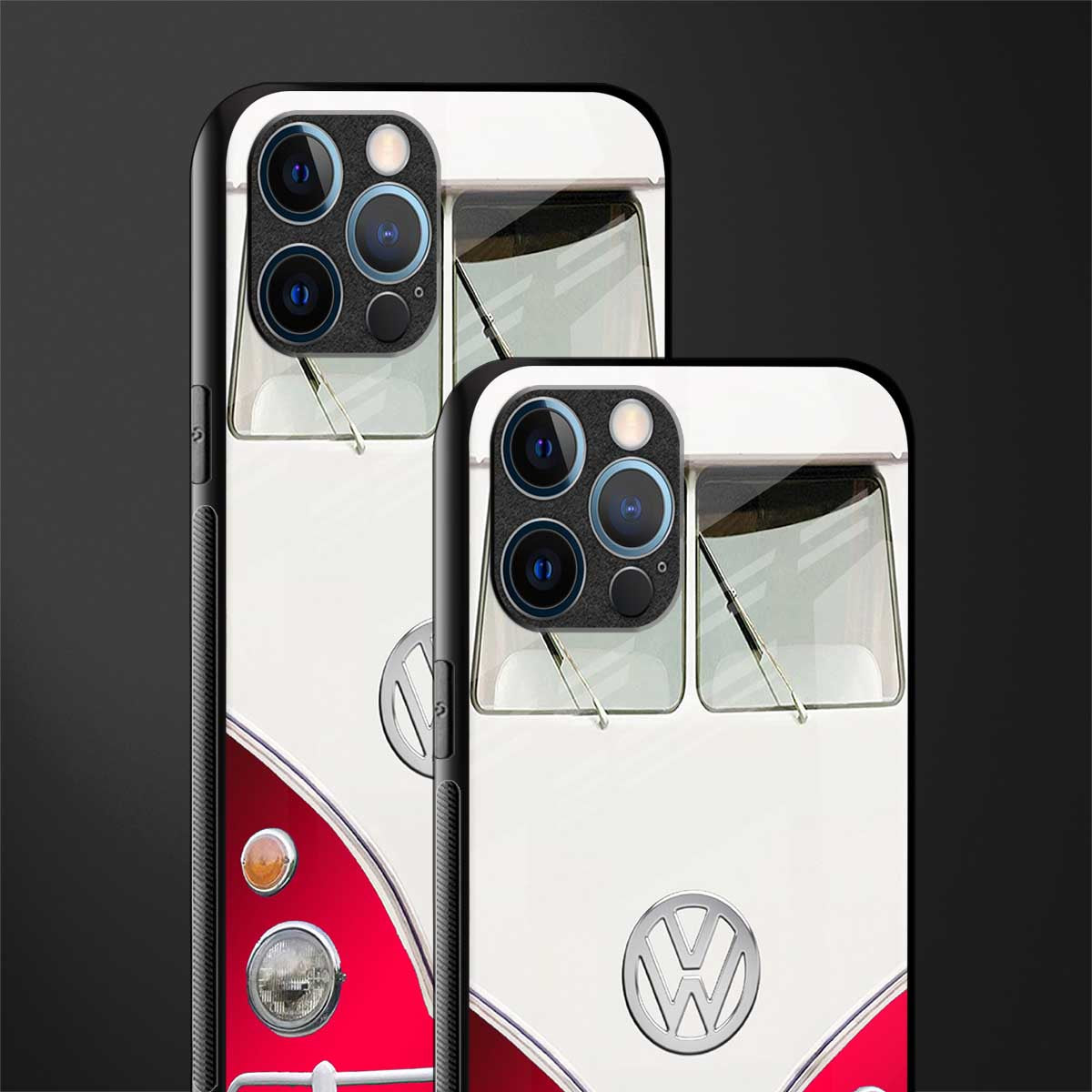 vintage volkswagen glass case for iphone 12 pro max image-2