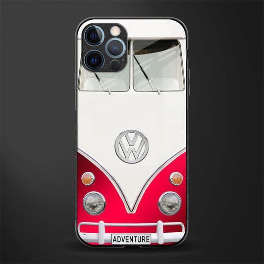vintage volkswagen glass case for iphone 14 pro max image
