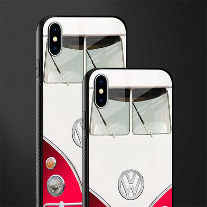 vintage volkswagen glass case for iphone xs max image-2