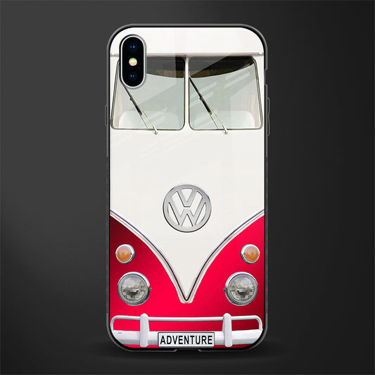 vintage volkswagen glass case for iphone xs max image