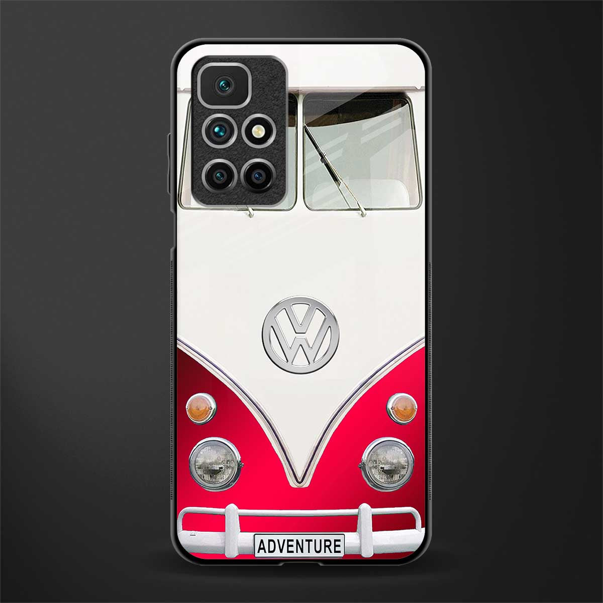 vintage volkswagen glass case for redmi 10 prime image