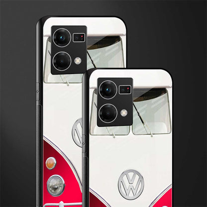 vintage volkswagen back phone cover | glass case for oppo f21 pro 4g