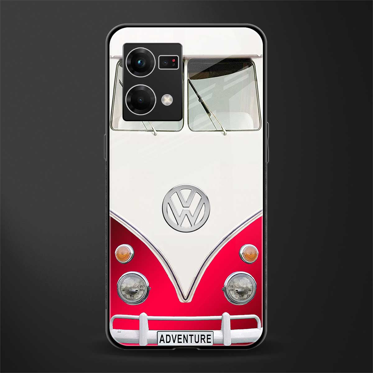 vintage volkswagen back phone cover | glass case for oppo f21 pro 4g