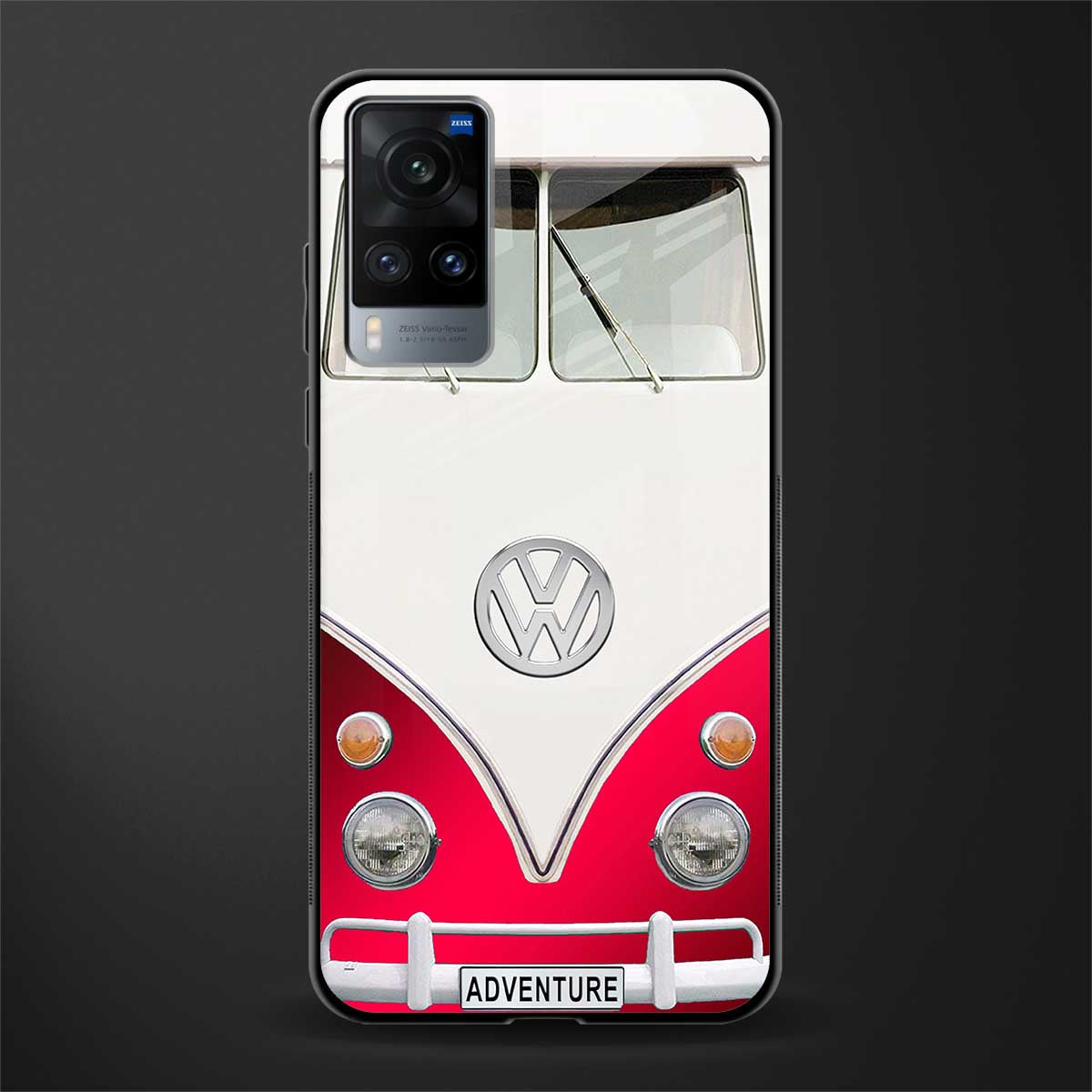 vintage volkswagen glass case for vivo x60 image