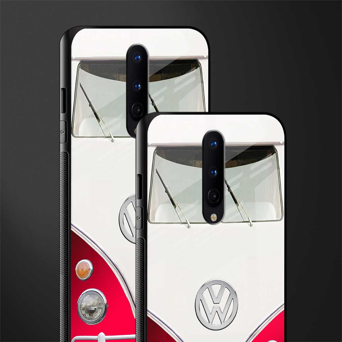 vintage volkswagen glass case for oneplus 8 image-2