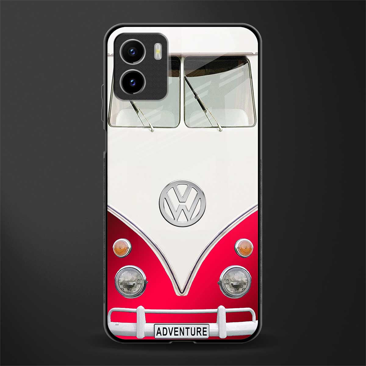 vintage volkswagen back phone cover | glass case for vivo y72