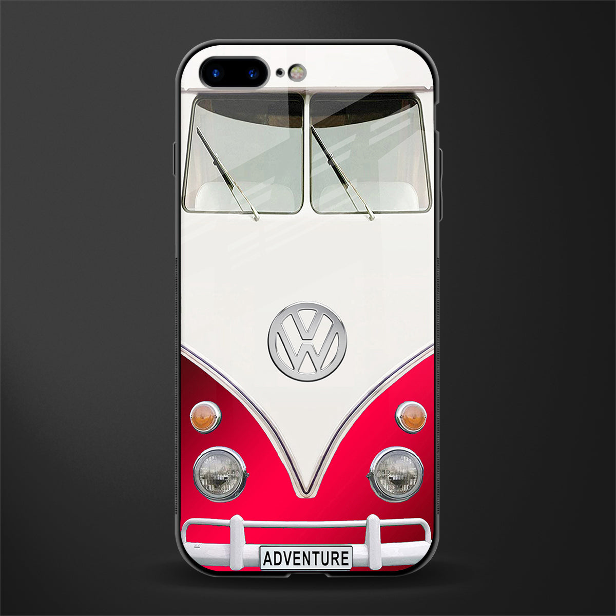 vintage volkswagen glass case for iphone 8 plus image