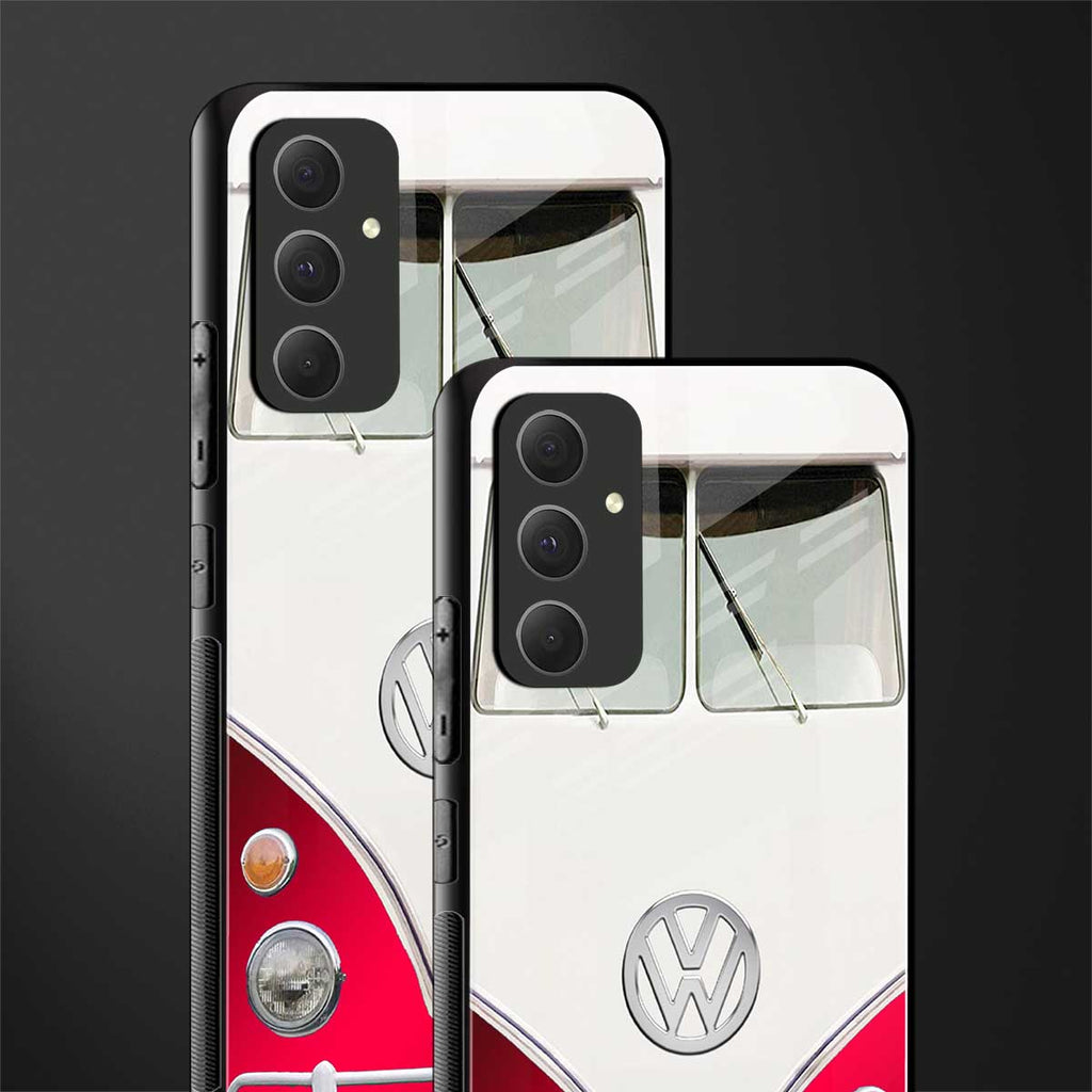vintage volkswagen back phone cover | glass case for samsung galaxy a54 5g