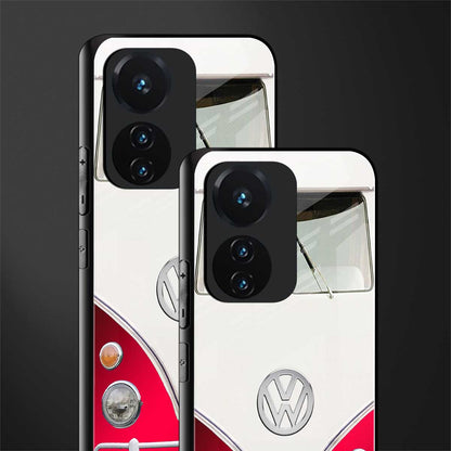 vintage volkswagen back phone cover | glass case for vivo t1 44w 4g