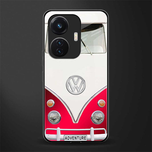 vintage volkswagen back phone cover | glass case for vivo t1 44w 4g