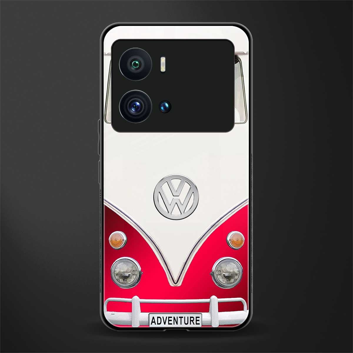vintage volkswagen back phone cover | glass case for iQOO 9 Pro