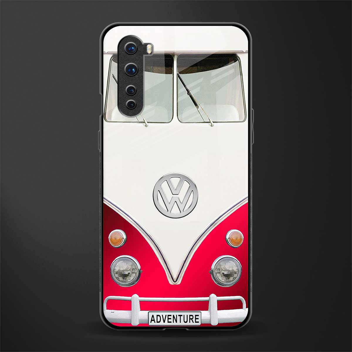 vintage volkswagen glass case for oneplus nord ac2001 image