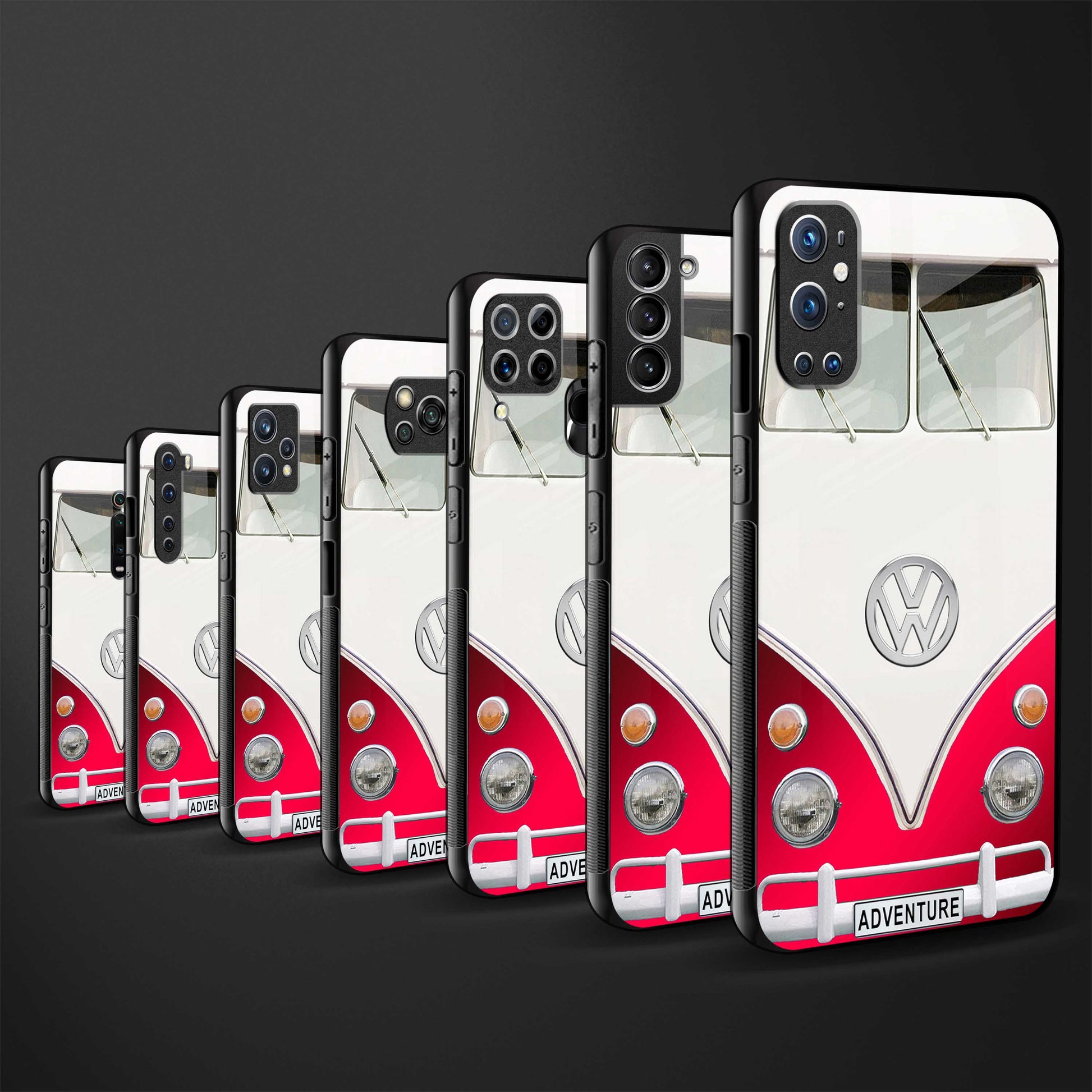 vintage volkswagen glass case for redmi note 8 pro image-3