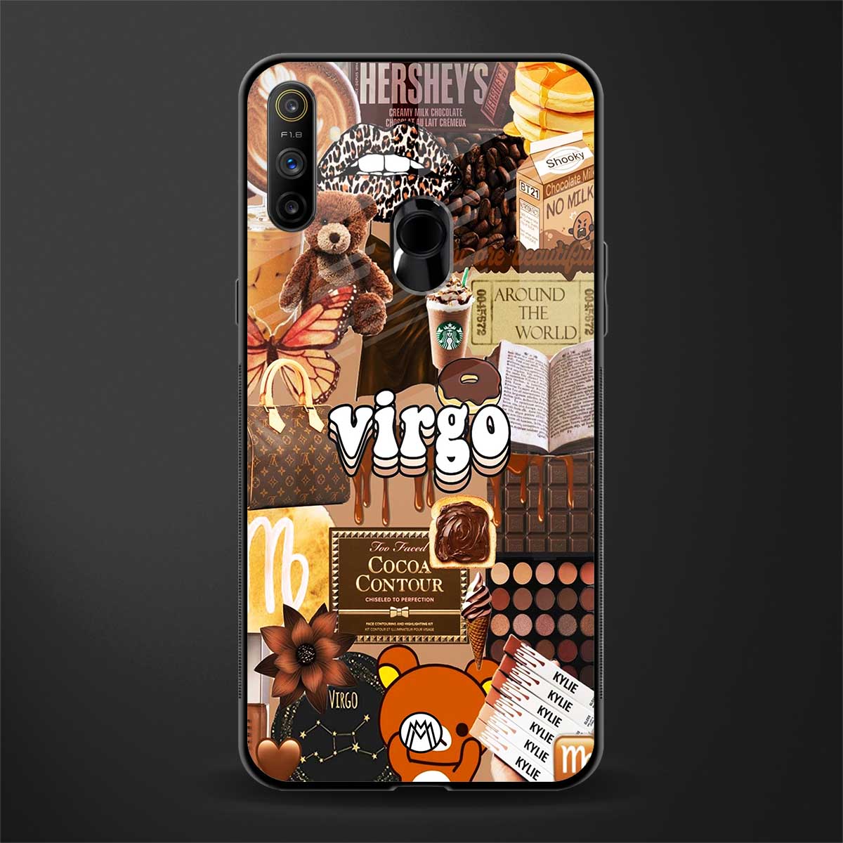 virgo aesthetic collage glass case for realme narzo 10a image