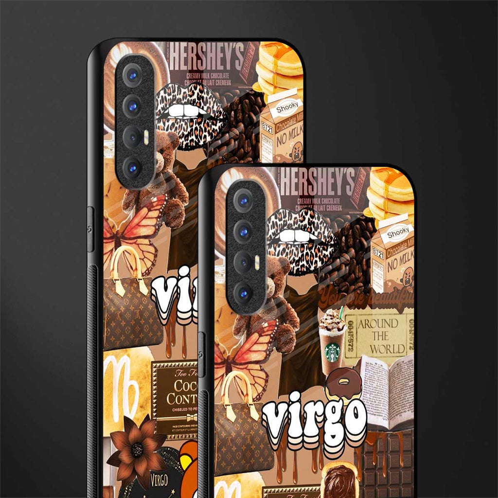 virgo aesthetic collage glass case for oppo reno 3 pro image-2