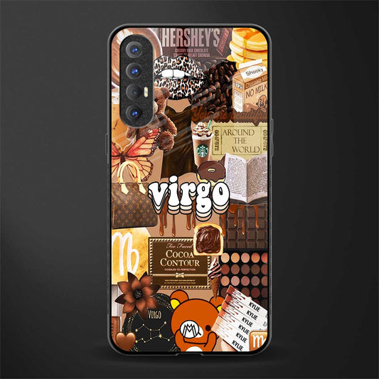 virgo aesthetic collage glass case for oppo reno 3 pro image