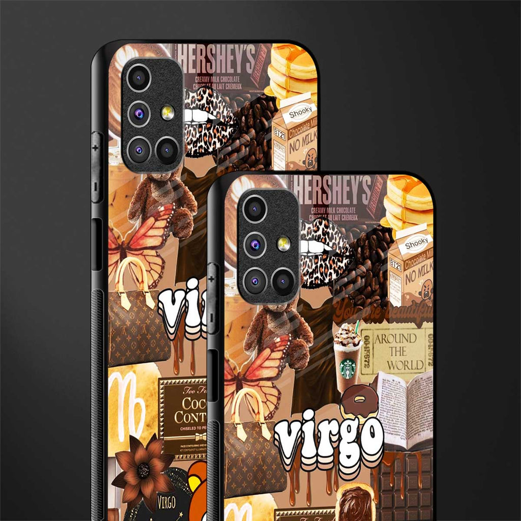 virgo aesthetic collage glass case for samsung galaxy m51 image-2