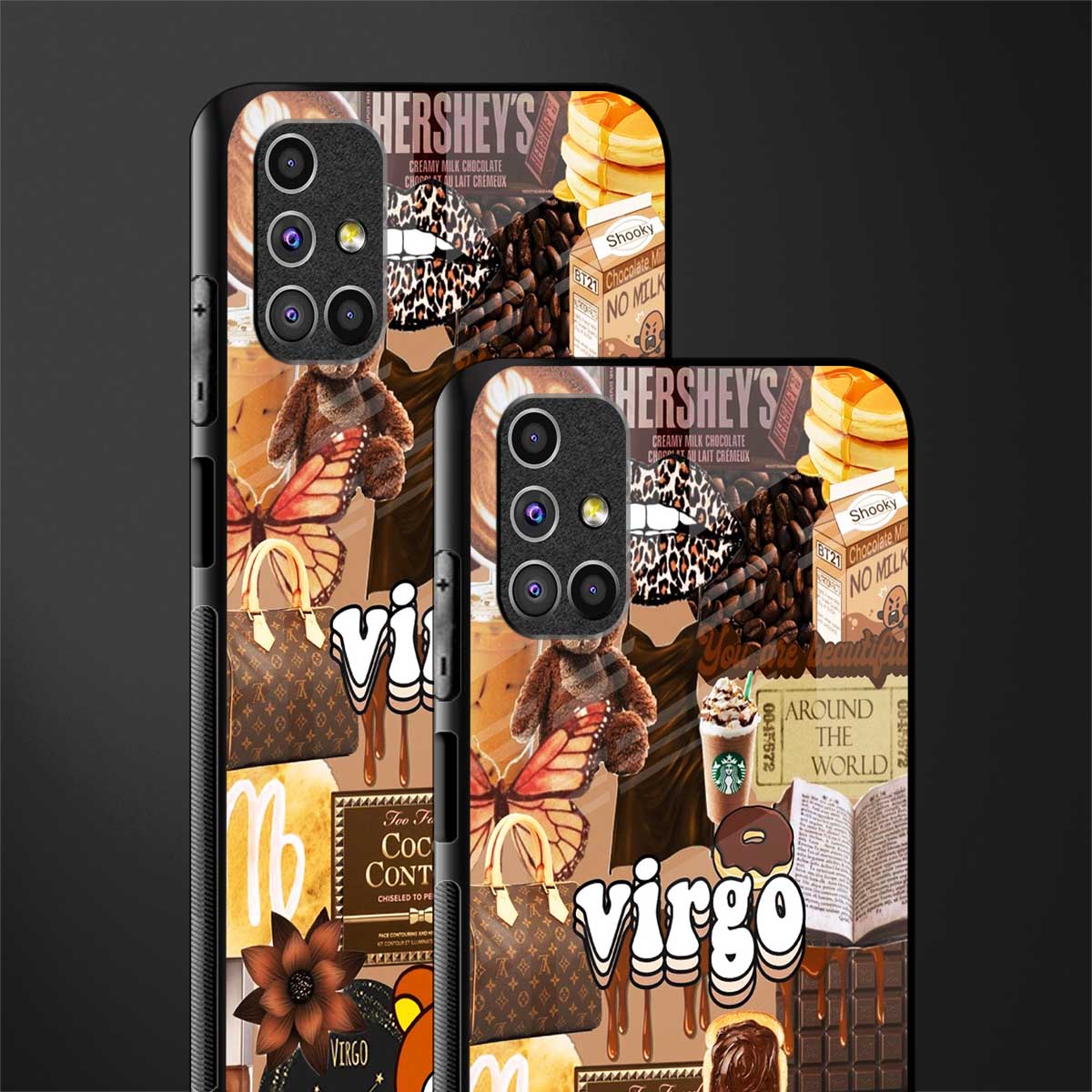 virgo aesthetic collage glass case for samsung galaxy m31s image-2