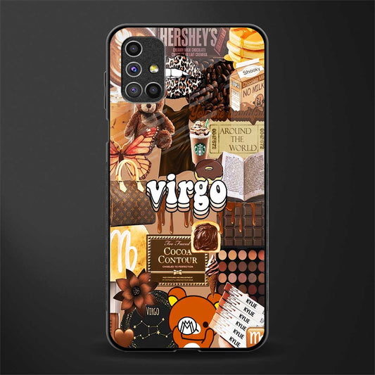 virgo aesthetic collage glass case for samsung galaxy m31s image