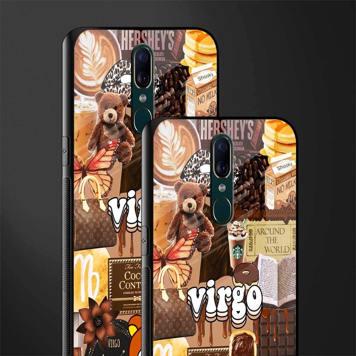 virgo aesthetic collage glass case for oppo f11 image-2