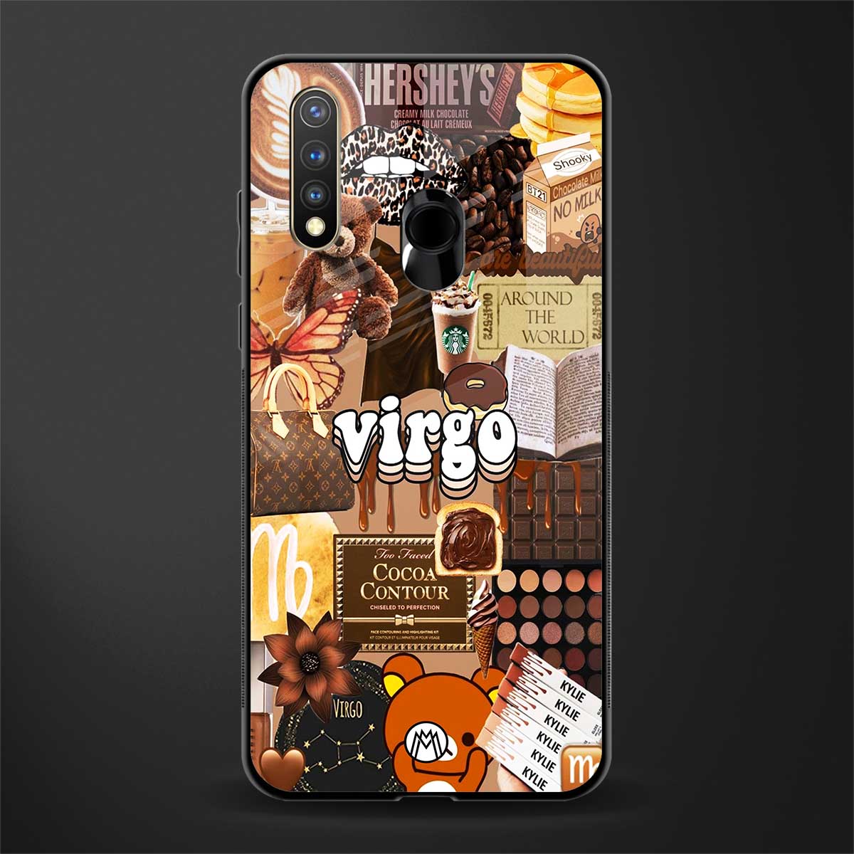 virgo aesthetic collage glass case for vivo y19 image