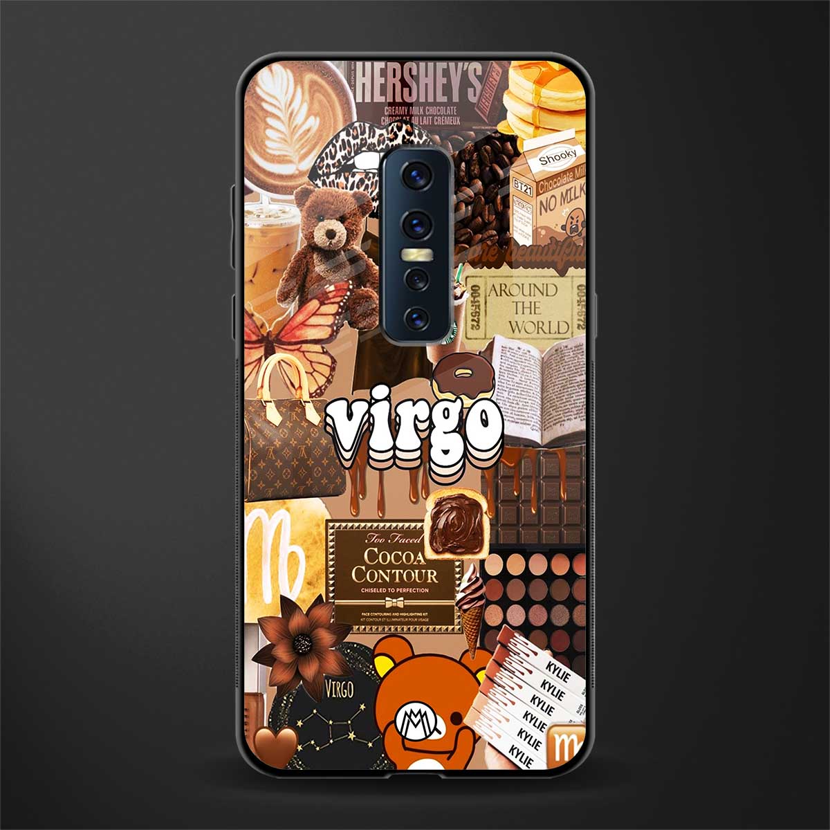 virgo aesthetic collage glass case for vivo v17 pro image