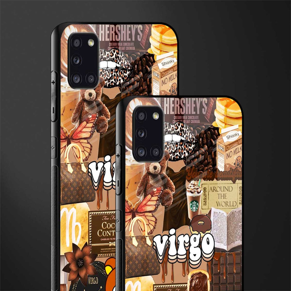 virgo aesthetic collage glass case for samsung galaxy a31 image-2