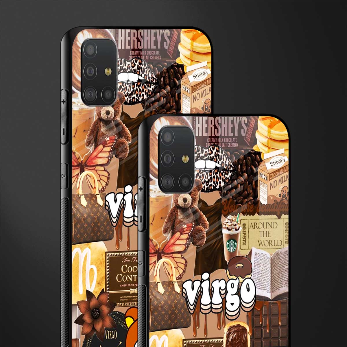 virgo aesthetic collage glass case for samsung galaxy a51 image-2