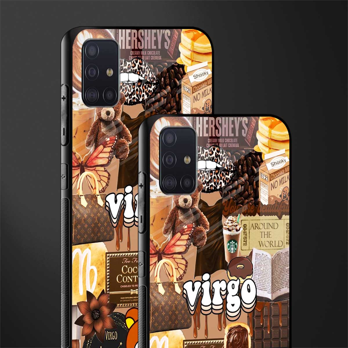 virgo aesthetic collage glass case for samsung galaxy a71 image-2