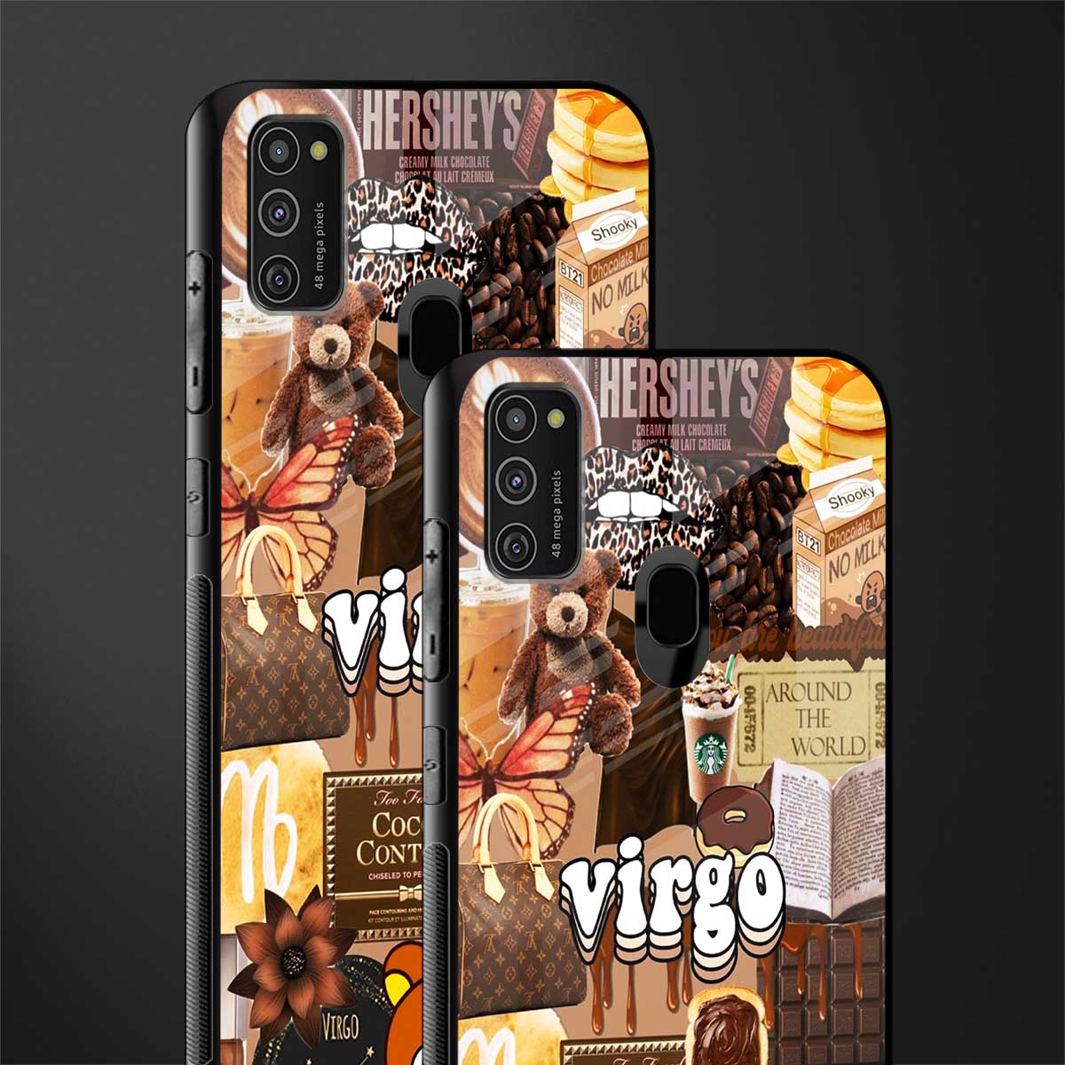 virgo aesthetic collage glass case for samsung galaxy m21 image-2