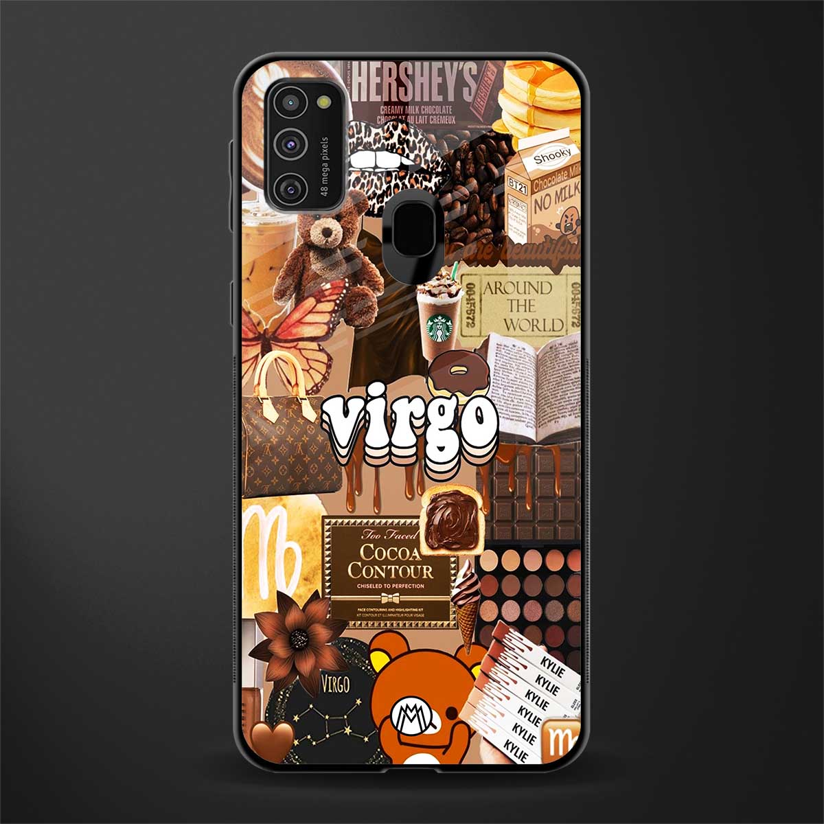 virgo aesthetic collage glass case for samsung galaxy m21 image
