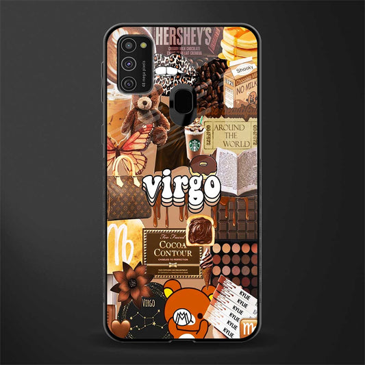 virgo aesthetic collage glass case for samsung galaxy m21 image