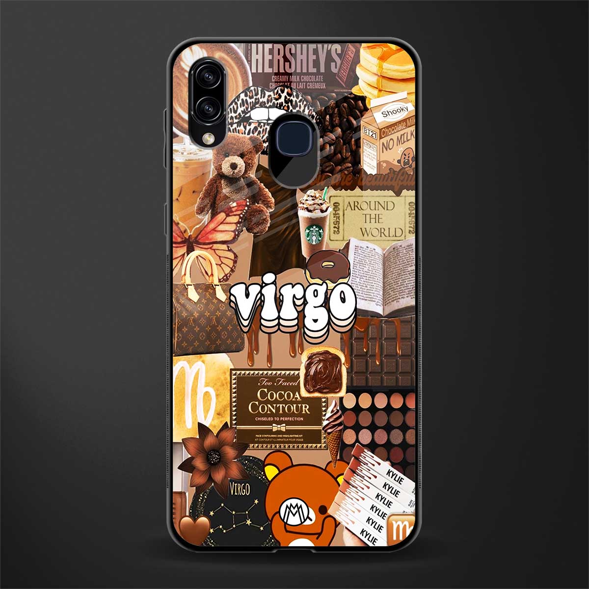 virgo aesthetic collage glass case for samsung galaxy a20 image