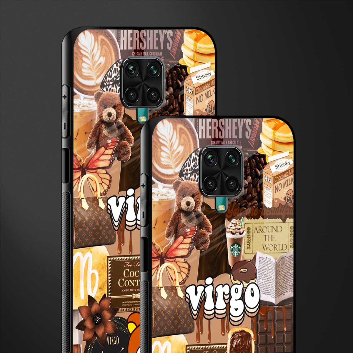 virgo aesthetic collage glass case for poco m2 pro image-2