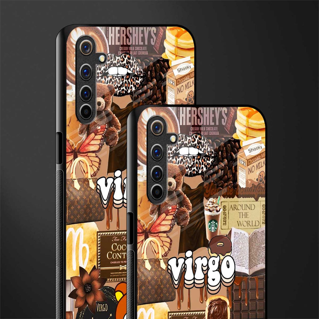 virgo aesthetic collage glass case for realme 6 image-2